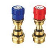 Male Thread Brass Manifold Plumbing With Customized Color Plastic Hand Wheel