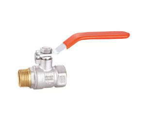 Threaded Connection Water Media Brass Mini Ball Valve With PTFE Seal Construction And Chrome Plated Handle