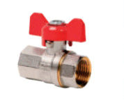 High Performance Brass Gas Valve F/F With Butterfly Handle