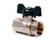 High Performance F/F Connection Thread Brass Ball Valve With Butterfly Handle