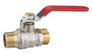 Max 16 Bar Chromed Brass 1/2 Inch M/M Ball Valve