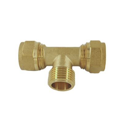 Industry Function 16mm Compression Tee Fittings For Temperature Range -20°C To 120°C