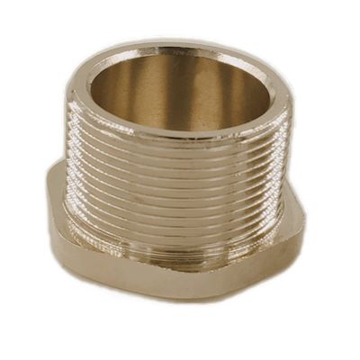 Chromed 3/4 inch Male Thread Hexagon Brass Plugs