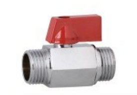 Brass Threaded Ball Valve For Water Tank PTFE Seal Chrome Plated