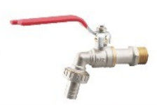 Faucet luar Brass Bibcock Taps 6-9L/Min 1/2 Inch Dengan Keramik Disc Valve