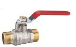 Manual Brass Ball Valve Chrome Plated Handle Corrosion Resistant
