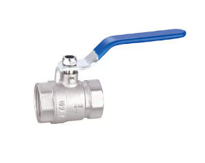 Threaded Round Head Code Brass Ball Valve With Chrome Plated Handle Finish