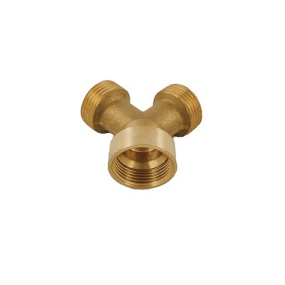 1/2''x1/2''x1/2'' M/M/F Brass Body Y Shape thread Pipe Fitting