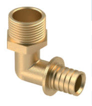 Brass Elbow Pipe fittings with Male Thread Connection